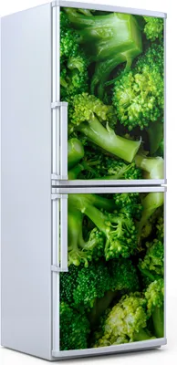 Produktbild von Kühlschrankdekoration 70x180 cm Aufkleber auf dem Kühlschrank - grün Brokkoli Gemüse