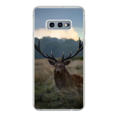 Produktbild von MuchoWow® Handyhülle Schutzhülle Hülle für Samsung Galaxy S10e Hirsch - Wiese - Geweih Silikon Softcase Handy Hülle - Handy