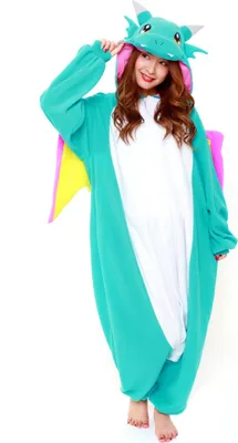 Produktbild von Blauer Drache Kigurumi Größe: M-L