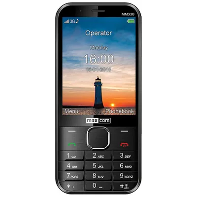 Produktbild von MaxCom Classic MM330 3G, Balken, Single SIM, 8,13 cm (3.2"), 5 MP, 1000 mAh, Schwarz