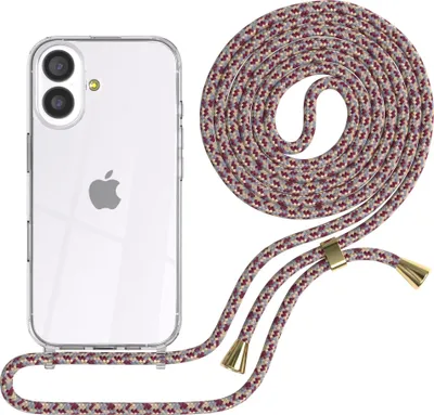 Produktbild von EAZY CASE Handykette mit Hülle für Apple iPhone 17 Backcover Handykette, zum Umhängen in Rot