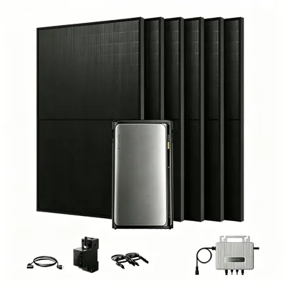 Produktbild von Balkonkraftwerk mit Speicher EcoFlow Stream Ultra 1920Wh Speicher, 6x 450W Module, STREAM Mikro-Wechselrichter 800W & EcoFlow Smart Zähler