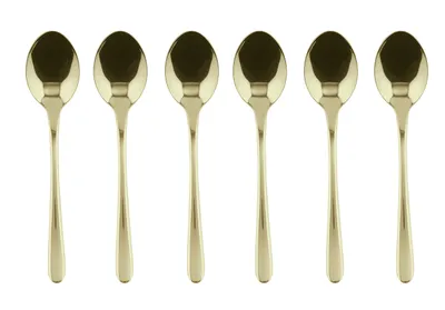 Zdjęcie produktu dla Sambonet Taste Edelst./PVD Champag. Set 6 Mokkalöffel S0097-S00549-S0013 52553PA7