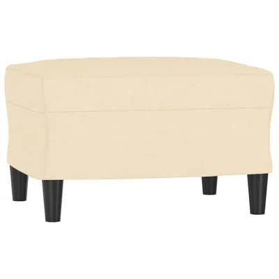 Immagine prodotto di vidaXL Poggiapiedi Crema 60x50x41 cm Tessuto