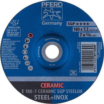 Produktbild von Schruppscheibe gekröpft CO24QSG 125x7,2mm PFERD