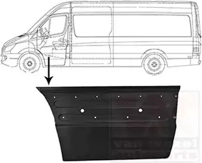 Produktbild von VAN WEZEL 3077171 Autotür Reparaturblech äusserer Teil unterer Teil Links passend für MERCEDES-BENZ SPRINTER 3,5-t Kasten (906) SPRINTER 3-t Kasten