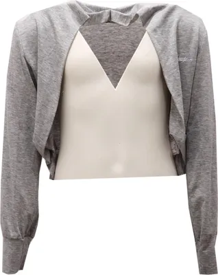 Produktbild von 5413AE cardigan bimba girl MOSCHINO KID grey lyocell sweater kids
