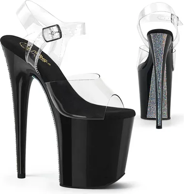 Produktbild von FLAMINGO-808CRS-2 Damen Sandale von Pleaser, Transparent EU 35, US 5