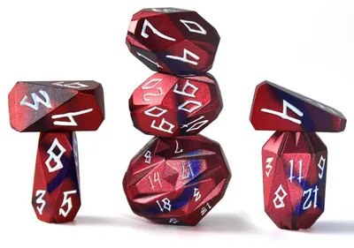 Immagine prodotto di Set di 7 dadi a sette facce per giochi di ruolo