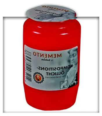 Produktbild von Kompositions Öl-Lichter, Nr. 3 rot Grablicht Grabkerze Grablaterne 60 Stück