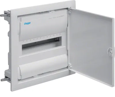 Imagen del producto de hager VH12NC hager Sicherungskasten HW VH12NC, 12 1-reihig, IP30 für Innenbereich, 1 St.