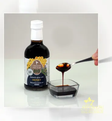 Produktbild von CRETAN NECTAR 01731 - Organic-Balsamico-Creme mit Honig 200ml von Kreta
