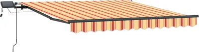 Productafbeelding van vidaXL Uitschuifbare zonnescherm, geel en oranje, 300 x 250 cm
