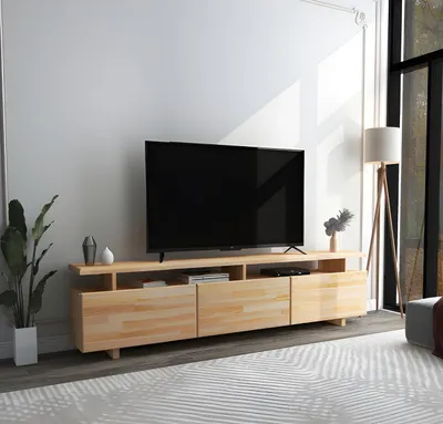 Immagine prodotto di Porta TV marrone chiaro Credenza da salotto di design Credenza bassa