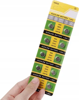 Obrázok produktu pre Alkalické batérie AG3 / LR41, 1,55 V, 10 ks v blistri