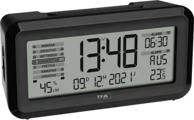 Produktbild von Digitaler Funk-Wecker mit Raumklima BOXX2, 60.2562.01, TFA Dostmann
