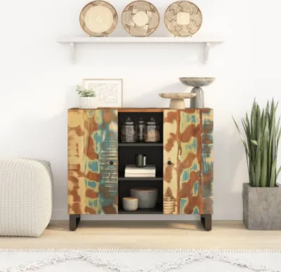 Obrázok produktu pre vidaXL Príborník s 2 dverami 90x33x75 cm Masívne staré drevo