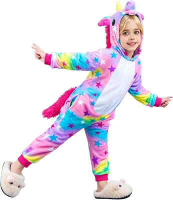 Produktbild von Einhorn Kostüm 110-140 cm, rosa, Fleece, für Karneval