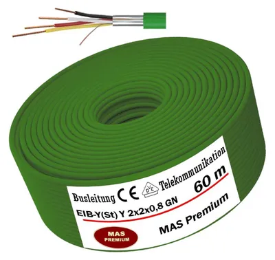 Produktbild von 60m  EIB-Y(St)Y2x2x0,8GN Busleitung Telekommunikationbusleitung