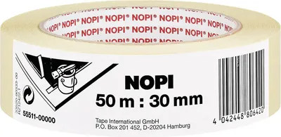 Immagine prodotto di NOPI nastro adesivo in carta crespa per pittori 2 pezzi torre promozionale beige 2 rotoli da 50 metri ciascuno