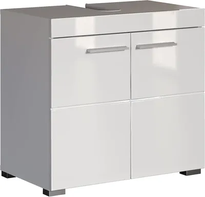 Productafbeelding van Wastafelonderkast in wit hoogglans, 60 x 56 x 34 cm