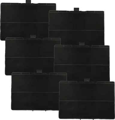 Produktbild von vhbw 6x Aktivkohlefilter kompatibel mit Bosch DIB098JQ50, DIB097A50/03, DIB097A5001, DIB097IM50, DIB098E50 Dunstabzugshaube - 31,5 x 21,5 x 2,3 cm