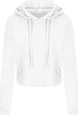 Produktbild von Awdis - "Girlie" Kapuzenpullover kurz geschnitten für Damen RW10306 (40 DE) (Arktisch Weiß)