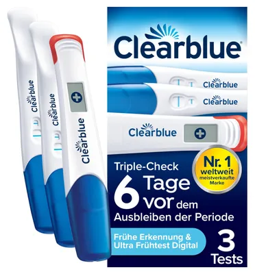 Immagine prodotto di Clearblue Test di gravidanza Triplecheck ultra-precoce 3 pz