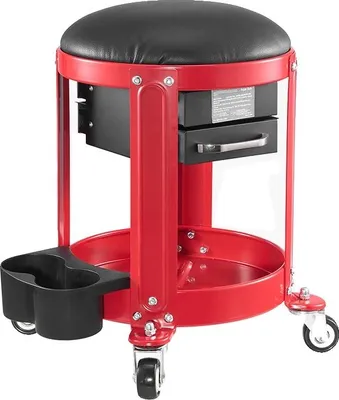 Zdjęcie produktu dla Taboret mechanika, tapicerowane siedzisko, udźwig 300 funtów, XF8307