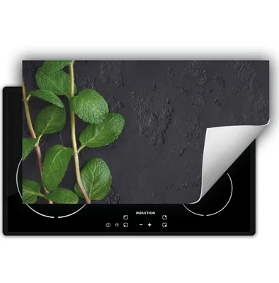 Produktbild von DarHaus Herdabdeckplatte 90x52 cm Anti Rutsch Matte Aufrollbar, Minze