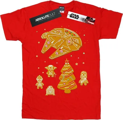 Produktbild von Star Wars - "Gingerbread Rebels" T-Shirt für Herren BI46674 (S) (Rot)