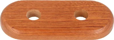 Produktbild von STEDO Echtholz-Doppelrosette - Mahagoni - Loch: 15 mm x Aussen: 120 x 50 mm