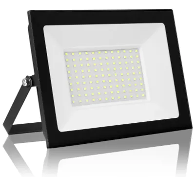Produktbild von LED-Flutlichtstrahler - 100 W Außenbeleuchtung - IP66 - Wasserdicht - 3000 K Warmweiß - 2er-Pack - 220–240 V