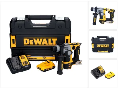 Produktbild von DeWalt DCH 172 D1 Akku Bohrhammer 18 V 16 mm 1,4 Joule SDS plus Brushless + 1x Akku 2,0 Ah + Ladegerät + TSTAK
