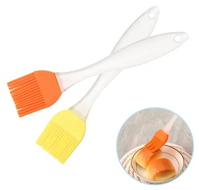 Productafbeelding van Set van 2 siliconen kwasten voor gebak, keukenkwasten, grillkwasten, marinadekwasters, barbecuekwasten, geschikt voor grillen, bakken, mengen en koken