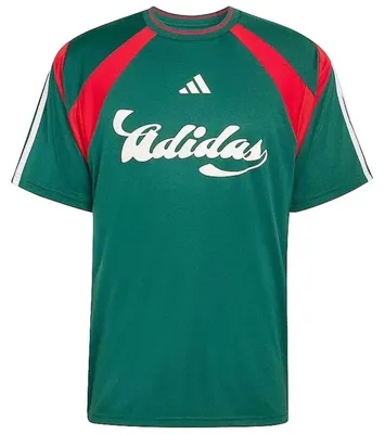 Produktbild von T-Shirt Adidas House of Tiro Nations Pack, Trainingsjacke "Team Dunkelgrün / Better Scarlet / Weiß" für Damen und Herren