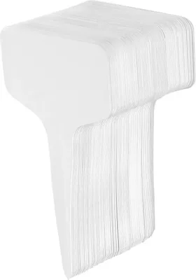 Produktbild von 100Stk. T-Form Plastik Pflanzenstecker Stecketiketten Beschriften Pflanzschilder Schilder
