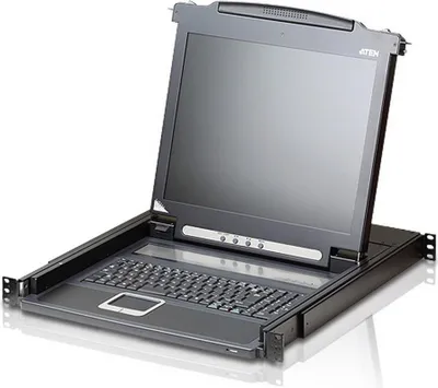 Produktbild von Aten Kvm 17´´ Console Lcd Router Schwarz One Size / EU Plug Schwarz One Size