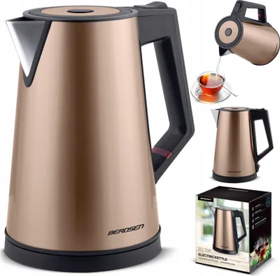 Produktbild von Berdsen Wasserkocher 1,7L 2200W Cooltouch 2H, Tropfsicherer Auslauf