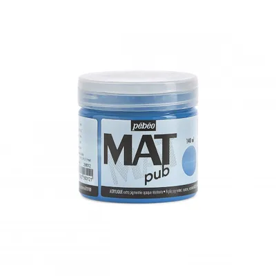 Immagine prodotto di Colore acrilico Pebeo Mat Pub, 140 ml, Blu ciano