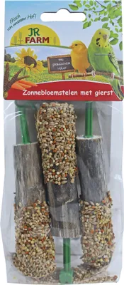 Productafbeelding van JR Farm Parkiet & Kanarie Zonnebloemstelen met Gierst 20 Gram