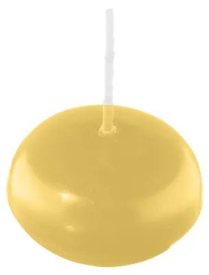 Produktbild von Schwimmkerzen Grapefruit Gelb 26 x Ø 42 mm, 8 Stück