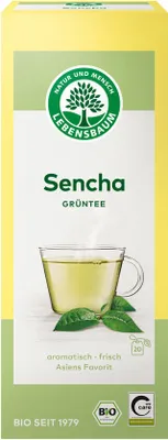 Zdjęcie produktu dla HERBATA ZIELONA SENCHA(20 x 1,5 g) 30 g - LEBENSBAUM