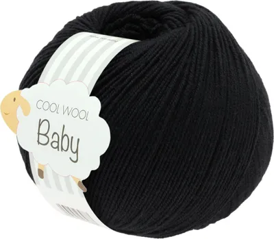 Produktbild von Lana Grossa Cool Wool Baby 278 Schwarz 50g