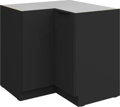 Produktbild von LUNARA Eckunterschrank – 90 x 90 cm, schwarz