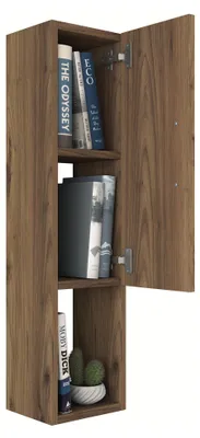 Produktbild von Boglione - Hängeschrank, 22x90 cm, Nussbaum braun, 2 Regalböden