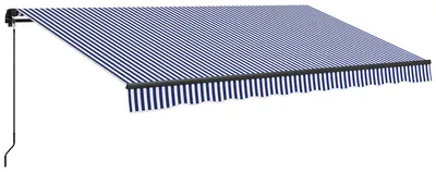 Produktbild von Outsunny Gelenkarmmarkise Markise mit Handkurbel 400 x 300cm UV30+ Sonnenmarkise