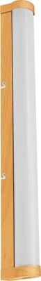Immagine prodotto di OSRAM ORBIS Tube LED specchio/parete, vetro satinato/legno, 12W, 1200lm, dimmerabile, 3000/4000K regolabile tramite interruttore a parete, diametro 60cm, protezione IP44 contro corpi estranei/spruzzi d'acqua