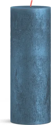 Image de Bougie pilier Bolsius Shimmer Blue - 19 cm / ø 7 cm