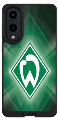 Produktbild von NIVOCASE Handyhülle für Samsung Galaxy S25 Edge  Hülle NIVOpure Case Schwarz Offizielles Lizenzprodukt SV Werder Bremen Wappen